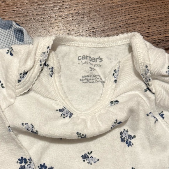 Carter’s Assorted Baby Girl Bodysuits and two piece outfit - size 3 month bundle - Picture 5 of 5